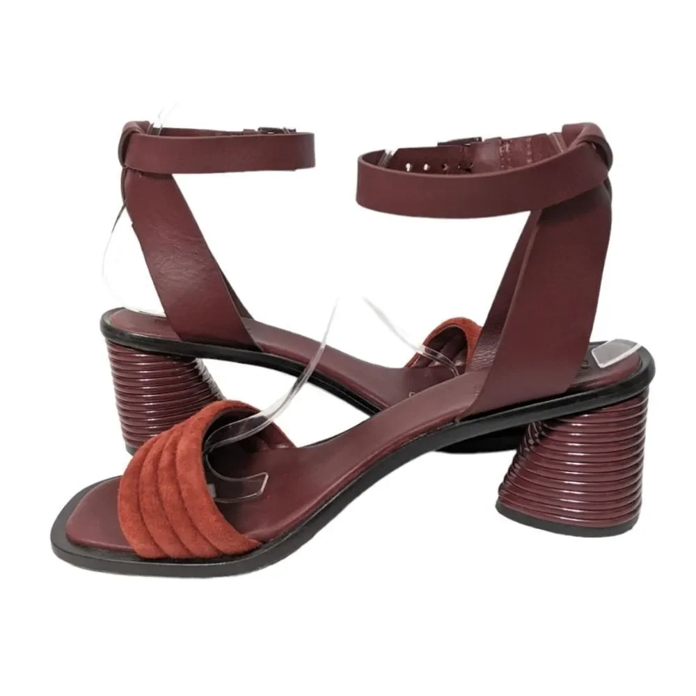 MERCEDES CASTILLO Hiru Ankle Strap Art Deco Heel Sandals 9.5